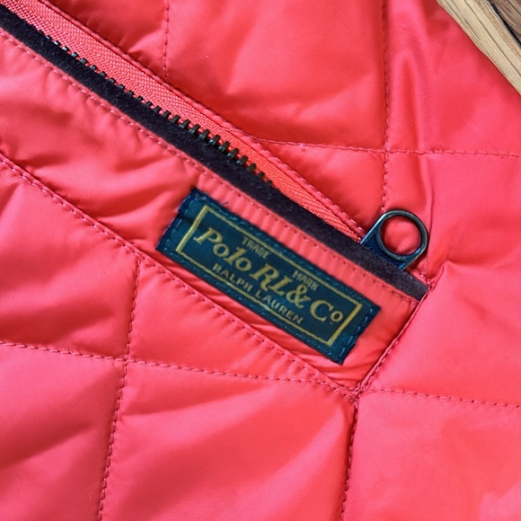 Polo RL Orange Quilted Hunting Vest Small - Picture 6 of 10